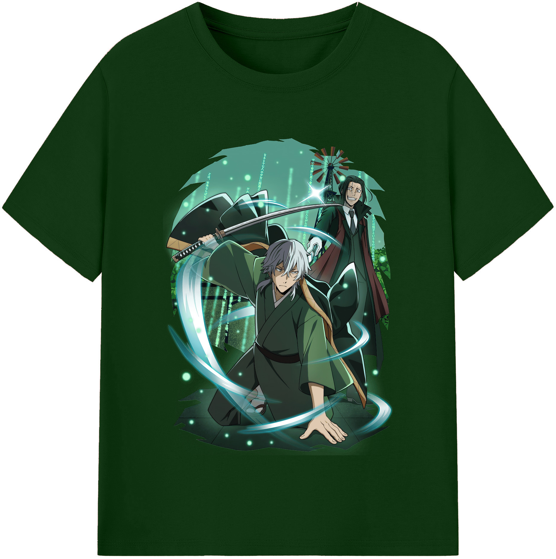 （画像用） 文豪ストレイドッグス Bungo Stray Dogs 綿100％半袖Tシャツ（フロントプリント）